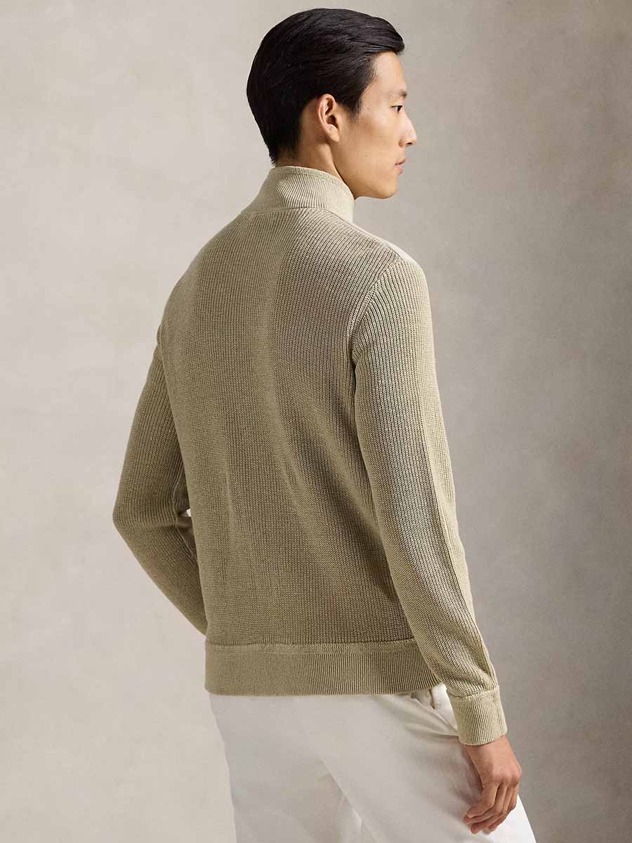 Hybrid Linen Full-Zip Sweater 3