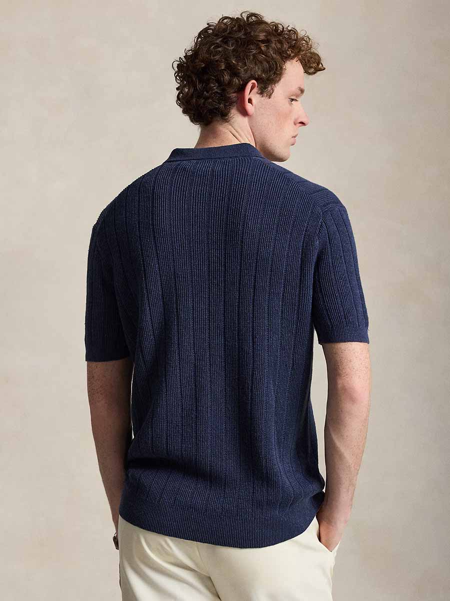 Linen Johnny-Collar Sweater 3