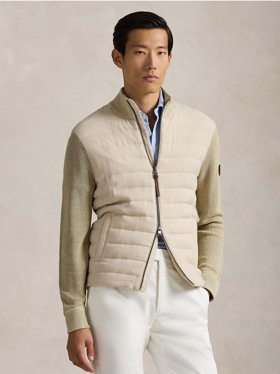 Hybrid Linen Full-Zip Sweater 6